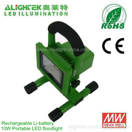 Portable Rechargeable 10w Led Floodlight For Mobile Useage